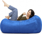 Jaxx Sofa Saxx Bean Bag in Microsuede 1.2m 4-Feet Blueberry Micro Suede