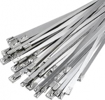 Roostevabast terasest kaablisidemed, 24 tk, 7,9 x 350 mm, terasest kaablisidemed, iselukustuv soojuskaitse lint, metallist kaablisidemed, komplekteeritud kaablitele, kauba komplekteerimiseks, tarade, meretranspordi jaoks.