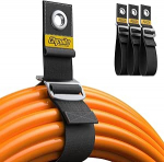 3 Pack &uuml;he k&auml;ega t&ouml;&ouml;tav [1s gravitatsioonikindel] pikendusjuhtmete korraldaja, reguleeritav voolik, k&ouml;is, kaabli korraldus ja hoiustamine garaaži/autoelamu/varjupaiga/t&ouml;&ouml;koja jaoks, t&ouml;&ouml;riistade tarvikud
