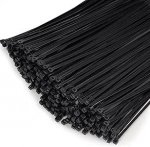 500 schwarze Kabelbinder, 300 mm x 4,8 mm, Premium-Nylon-Kabelbinder, robuste Kabelbinder f&uuml;r Drahtmanagement, Haus, Garten, B&uuml;ro und Heimwerker