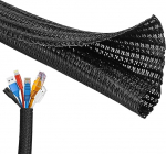 SSKHE kaablijuhtimine 4M kaablikaitsja kaablih&uuml;lss jagatud varrukas USB toitejuhtme audio-videokaabli jaoks Kaitse kasside n&auml;rimise eest kaablite eest