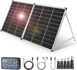 DOKIO Solar Case 200 W 18 V for 12 V Battery and Power Station with Charge Controller (2 USB Ports), Transport Bag