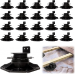 Stilt laagrid, 20-st pakend reguleeritava k&otilde;rgusega Stilt laagrid terrassilaatadele, 30-60 m reguleeritavad jalad 800 kg kandev&otilde;imega WPC terrasside alusstruktuuri jaoks, Stilt laagrid, isetasanduvad aia jaoks