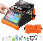 VEVOR kiudoptiline keevitusmasin 6 mootoriga, s&uuml;damiku joondamine, splaissingu masin, 6s splaissingu ja 13s kuumutamine, sulamsplaissingu masin 5-tollise puuteekraaniga, 3 in 1 kiu hoidja, 7800mAh aku SM MM DS jaoks.