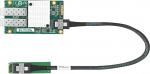 10G PCIe 3.0 Dual Port to SFF-8087/M.2 Ethernet v&otilde;rguadapter (p&otilde;hineb Mellanox X3-l)