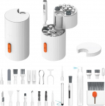 33in1 elektrooniline puhastuskomplekt, klaviatuuri puhastuskomplekt, telefoni puhastuskomplekt, multifunktsionaalsed t&ouml;&ouml;riistad AirPodidele, iPhone'ile, s&uuml;learvutile, kellale, arvutile, USB-laadimisport koos telefoni hoidja, kaardipesade ja pliiatsip ...