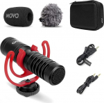 Movo VXR10-PRO v&auml;line videomikrofon kaamerale koos Rycote Lyre amortisaatoriga - kompaktne &scaron;otgun-mikrofon ja tarvikud, &uuml;hildub nutitelefonide ja DSLR-kaameratega - akuvaba DSLR-kaamera