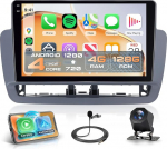 4G + 128G Android Autoradio Seat Ibiza 6j 2012-2015 juhtmevaba Carplay Android autole, 9-tolline Incell puuteekraaniga autoraadio GPS navigatsiooniga WiFi peeglilink Bluetooth FM/RDS/EQ/USB/SWC tagumine osa