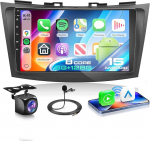 8 Core 6G + 128G autoraadio Android 15 Suzuki Swift 2011-2017 Suzuki Ertiga 2012-2017, 9-tolline IPS HD puuteekraan koos traadita Carplay Android auto DSP GPS Wi-Fi USB Bluetooth FM RDS kaamera
