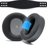 WC Mod Kit For Maxwell Gen 1 - Cooling Gel Ear Pads + Silicone Headband Compatible with Audeze Maxwell for Xbox & PS5 Gen 1 by Wicked Cushions | Improved Comfort & Cooling | Black