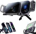 15W kiire traadita autolaadija kinnitus, automaatne kinnitus ja p&ouml;&ouml;ratav telefonihoidja tugeva magnetiga, sertifitseeritud traadita autolaadija kinnitus iOS 15/14/13/12, Android 7.5X jaoks