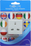 Travel Continental adapter (3pin to 2pin) Euro Travel