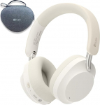 Hmusic MS04 4-Mic Aktive Noise Cancelling-Kopfh&ouml;rer, 2 Mic ENC, 80H Spielzeit, Over-Ear-Bluetooth-Kopfh&ouml;rer, 3,5-mm-AUX-Kabel, mit Etui, faltbare kabellose Kopfh&ouml;rer f&uuml;r Spiele/Reisen/Arbeit, wei&szlig;