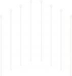 PATIKIL kummist sidemed, 24-tolline silikoonist korduvkasutatav Twist Ties Heavy Duty painutatavad kimpude hoidmiseks, pakend 8, valge