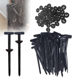 Universal-Kabelbinderschnalle, Nylon, 50/100 St&uuml;ck, robust, selbstsichernd, Nylon-Kabelbinderhalter, Kabelbinder f&uuml;r Auto, Mehrzweck-Kunststoff-Kabelbinder, Werkzeug f&uuml;r die t&auml;gliche Reparatur im Auto