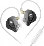 keephifi KZ EDXS IEM KZ In-Ear Monitor k&otilde;rvaklapid 10mm d&uuml;naamiline juht HiFi 3D metallist k&otilde;rvaklapid KZ juhtmega k&otilde;rvaklapid IEMS k&otilde;rge eraldusv&otilde;imega heli ja eemaldatava kaabliga (koos mikrofoniga)
