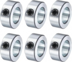 hankimise kaart 6 tk komplekt kruvikraanid, 1/4 "Bore, tsingitud s&uuml;sinikterasest varre kraanid, 1" OD l&auml;bim&otilde;&otilde;t, 0.43" laius, lukustage telje kraaniklamber (&otilde;&otilde;nes, kergekaaluline)