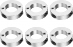 hankimise kaart Double Split Shank Collar, 25mm Bore kaheosaline Clamp Collar, 45mm OD, 12mm paksus, alumiiniumsulamist kruvi Split Ring, 6 t&uuml;kki