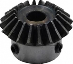 Verzahnung Spiralkegelrad 2 st&uuml;cke Kegelrad 1,25 M 20 Z&auml;hne Innenloch 10mm Zahnrad 90 Grad Eingriffswinkel Stahlzahnr&auml;der Schraubloch M5(18pcs 1.25M20 Teeth)