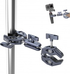 SMALLRIG Super Clamp Double Crab Clamps, Double Camera Clamp, Magic Arm Double Ball Head Adapter Action Camera, statiiv, vihmavarju, fotograafia reflektor, ristvarras - 4103B