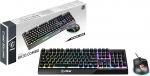 MSI Vigor GK30 IT poolmehaaniline m&auml;nguklaviatuur RGB LED taustavalgustusega Mystic Light multimeedia klaviatuur + hiir t&auml;ism&otilde;&otilde;dus must