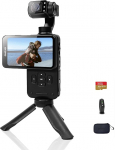 ORDRO M5 k&auml;eshoitav komplekt 3-teljelise stabiliseerimisega, kaasaskantav WiFi Vlogi kaamera IR &ouml;&ouml;n&auml;gemisega, 120&deg; lainurk ja n&auml;otuvastusega YouTube'ile