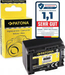 PATONA BP-808 aku 890 mAh asendusaku, mis &uuml;hildub Canon HG-21 HG-20 HF11 HF10 HF100 FS-11 FS-10 FS-100 Legria FS-19 FS-20 FS-21 FS-22 HF-M31 HF-M36 HF-S10 -S20 HF-S21 VIXIA HF-100 mudeliga.