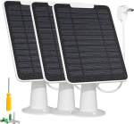 P&auml;ikesepaneel &uuml;hildub Arlo Essential Spotlight/XL Spotlight kaameraga, 5W p&auml;ikesepaneeli laadija, IP65 veekindel koos 3M Micro USB laadimiskaabli ja turvalise seinakinnitusega (3 Pack)
