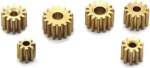 Modulritzel, Motorritzel, 5 St&uuml;ck 0,3 Modul 9/14/15 Z&auml;hne Zahnr&auml;der 0,95/1,4 mm Loch Kupferzahnradteile Zahnraddicke 3 mm/3,6 mm(9T3H0.95 Bore0.3m)