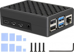 Geekworm Raspberry Pi 4 alumiiniumist metallkorpus koos jahutusradiaatori veeruga mudelile B/4B