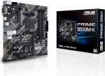 ASUS Prime B550M-K Gaming emaplaat, AM4 sokkel, Micro ATX, Ryzen, PCIe 4.0, 2 x M.2 pesa, 6 Gbit/s SATA, USB 3.2 Gen 2 Type-A