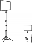 NEEWER 13-tolline LED-videovalgustuspaneel, stuudiovalgustuskomplekt koos statiiviga, dimmerdatav, kahetooniline fotonupu valgus striimimiseks, fotograafia, podcastide salvestamiseks, 3200-5600K CRI97 + 2400Lux / 0.5M