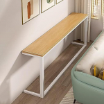 Ablage hinter sofa Robuste Sofatische Schmal Lang 80 100 120 140 160 160 180 Cm, Industrielle Konsolentische F&uuml;r Wohnzimmer/ Schlafzimmer/ K&uuml;che, Dekoratives Heizk&ouml;rperregal(Walnut,180x15x80cm/71x6x31in)