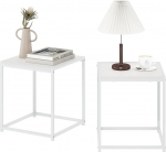 Furinno Camnus Modern Living k&uuml;ljelaud, massiivne valge/valge, 2 tk.