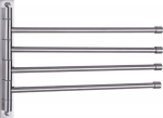 GERZWY SUS 304 roostevabast terasest p&ouml;&ouml;rlev r&auml;tikuratas 4 k&auml;e vannituba Swing r&auml;tikuhoidik Storage Organizer Space Saving Wall Mount Brushed Finish