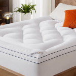 BEDLORE madratsi pealisplaat 180 x 200 cm, madratsikaitse seljavalu leevendamiseks, pehme ja hingav madratsi pealisplaat s&uuml;gavate taskutega, kuni 40 cm paksustele madratsitele, valge