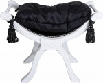 Louis XV iste Gondola Stool Antique Shabby eemaldatav padi Cat350 Palazzo Exclusive (49 - must, K - helehall)