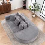 Muskel 5-kohaline kondita diivan Cloud Couch - T&auml;ielikult kokkupandav modulaarne diivan ilma kokkupanekuta, pehme &scaron;enill, elutuppa ja magamistuppa, Cloud diivan s&uuml;gava istmemugavusega (Hall) | Schlaffunktion