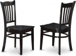 East West Furniture GRC-Oak-W S&ouml;&ouml;gitoolide komplekt GRC-BLK-W Puidust iste Must