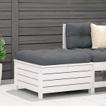 Modulares Gartensofa aus Massivholz Kiefer mit Armlehnen und integrierter Ablage f&uuml;r die Terrasse als Outdoor Sofa mit Beistelltisch