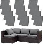 Hiseng Outdoor Seat Cushion Cover Patio Garden Padi asendamine Cover Tahke v&auml;rvi pehme Stretch istmepadja kate Diivan padjakatted elastse lindiga Patio m&ouml;&ouml;bel, aiam&ouml;&ouml;bel (Hall)