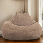 Bean Bags for Adults, Gaming Bean Bags, suur, sise- ja v&auml;litingimustes kasutamiseks, veekindel, pirnikujuline, pol&uuml;ester, ilma t&auml;idiseta, elutuba, aed, pruun, 90 x 110 cm.