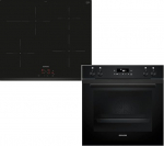 Siemens PQ212IAAB, iQ300 sisseehitatud pliidikomplekt, mis koosneb HE271ABB4 pliidiplaadist, 60 x 60 cm, p&uuml;rol&uuml;&uuml;siga isepuhastuv ja automaatne k&uuml;psetamine, EI631CFB1E induktsioonpliit, r&ouml;stitsoon, taimer, raamita.