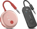 Avantree Relay & SoundJet R1 - Premium Airplane Bluetooth adapter t&auml;iustatud Qualcommi kiibistikuga, toetus 2 k&otilde;rvaklapile, 25 tundi kestev t&ouml;&ouml;aeg, aptX Adaptive & HD Audio saatja AirPods'ile