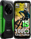 Blackview Fort 1 Android 15 v&auml;litingimustes kasutatav mobiiltelefon ilma lepinguta, 12GB + 128GB/2TB v&auml;litingimustes kasutatav nutitelefon AI Gemini, 16MP kaamera, 6,56-tolline HD+, 10000mAh, IP68 veekindel ehitusplatsil kasutatav mobiiltelefon