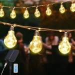 SALCAR Solar Fairy Lights Outdoor Vintage kanepi k&ouml;is, 5 m 10 pirnid LED Solar Fairy Lights Outdoor ilmastikukindel, 8 režiimi Outdoor Fairy Lights puu, terrass, &otilde;ue, kodu, pulmadekoratsioon, soe valge