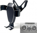 Audi A1 (2011-2019) auto mobiiltelefoni hoidik, alumiiniumisulamist gravitatsioonilukuga mobiiltelefoni hoidik autode ventilatsiooni jaoks, autokinnitus iPhone'ile Android nutitelefoni ja GPS-i jaoks, A1 tarvikud