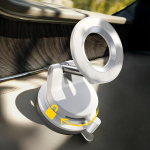 LISEN Magsafe autokinnitus telefonihoidik autole, magnetilised auto tarvikud meestele ja naistele, Jeep Truck, vaakum kingitused iPhone 17 Pro Max 16 15 14 13 12, Samsung S25, Pearl White