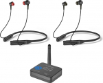 Avantree Aura Loop Dual - Auracast juhtmevabad TV k&otilde;rvaklapid - 2 paari koos kuulamiseks, 3 EQ režiimi, sealhulgas selge dialoog eakatele, &uuml;ks-mitmele &uuml;lekanne