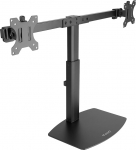 TooQ DB1727TN-B P&ouml;&ouml;ratav lauakinnitus 2 monitorile / LED-televisioonile 17-27 tolli mustana